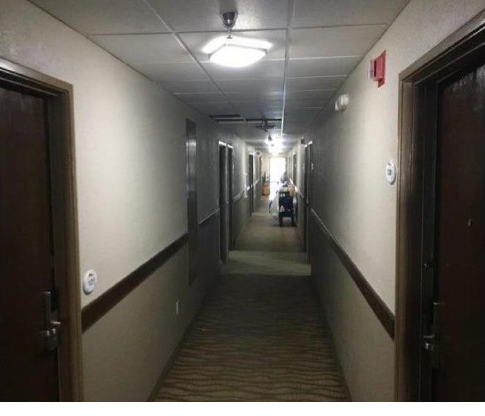Hotel Hallway After Mitigation